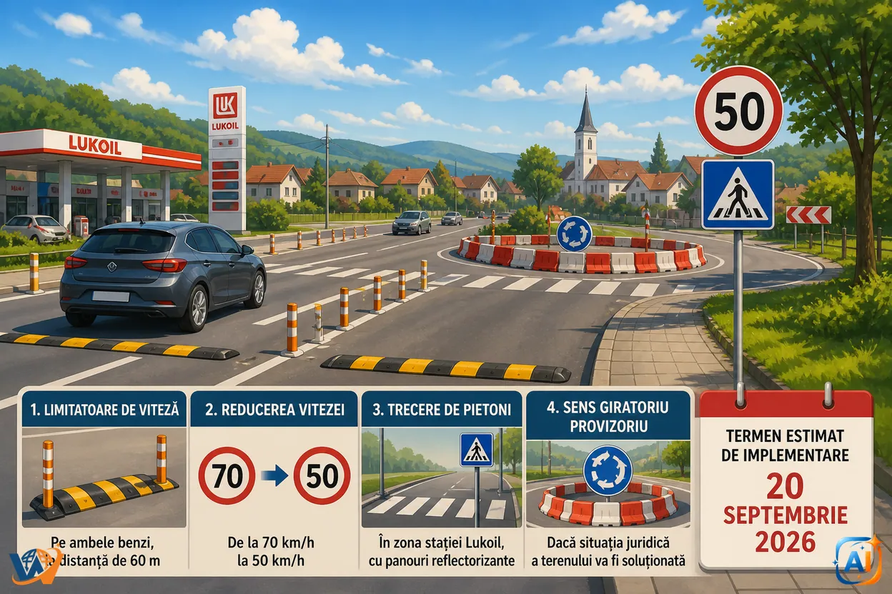 Patru măsuri pentru traficul din Vâlcele, cu termen 20 septembrie