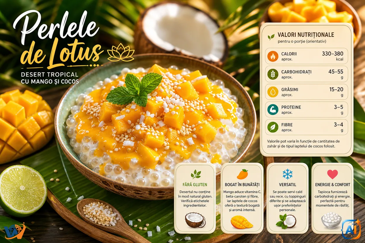 WoW Pulse Gastro: "Perlele de Lotus" cu mango și cocos
