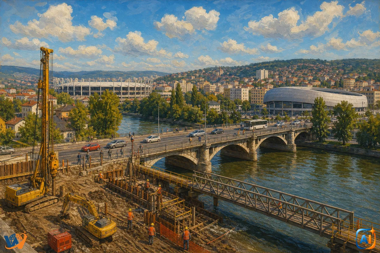 Podul Garibaldi intră în reconstrucție. Clujenii vor avea pod provizoriu