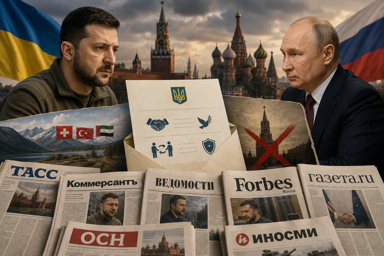 Ziarele din Rusia despre scrisoarea lui Zelenski