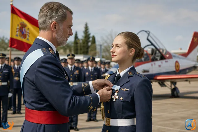 Prințesa moștenitoare a Spaniei a încheiat trei ani de pregătire militară