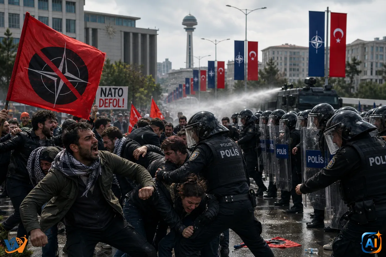 Proteste anti-NATO la Ankara, înaintea summitului