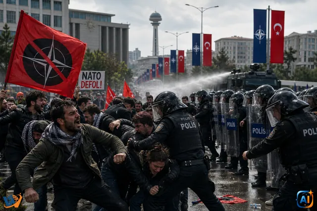 Proteste anti-NATO la Ankara, înaintea summitului