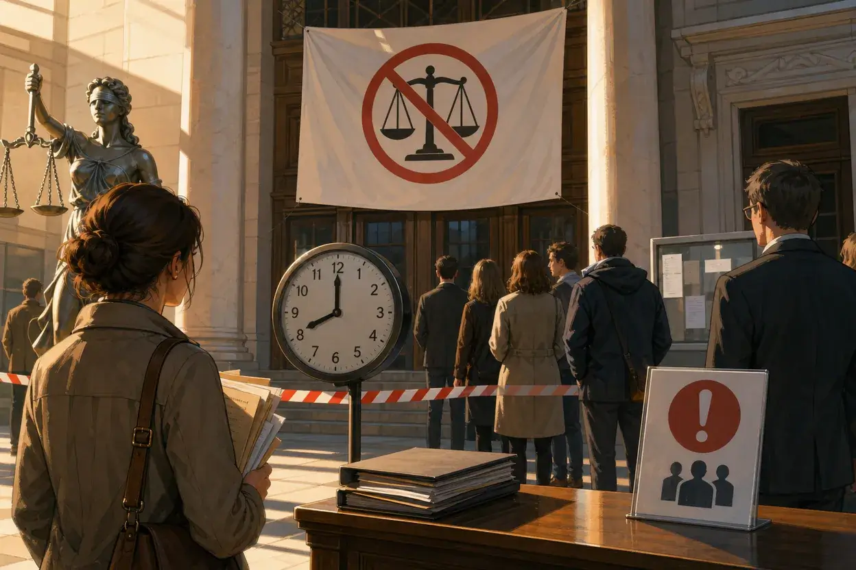 Instanțe blocate parțial: protestul care lovește justiția