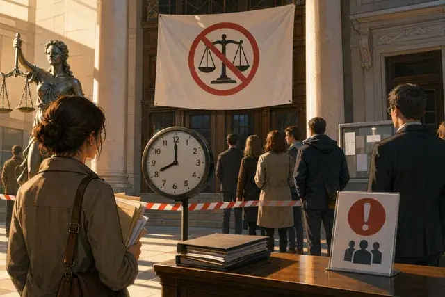 Instanțe blocate parțial: protestul care lovește justiția