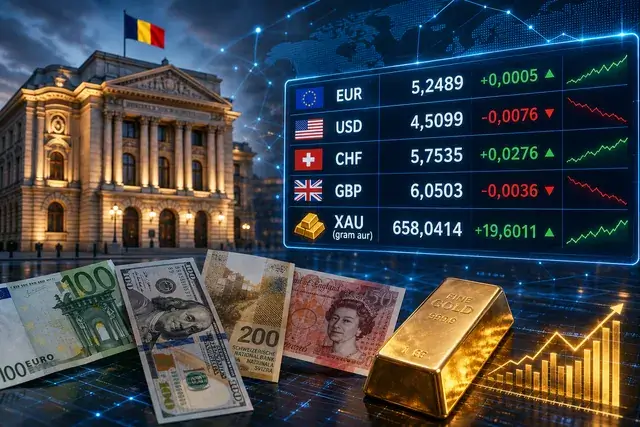 Pulse BNR: Euro urcă, dolarul coboară