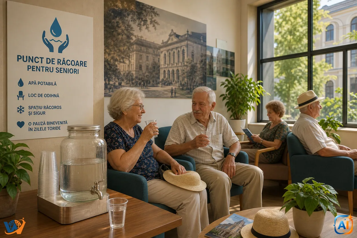 Punct de Răcoare pentru seniori la UMF Cluj