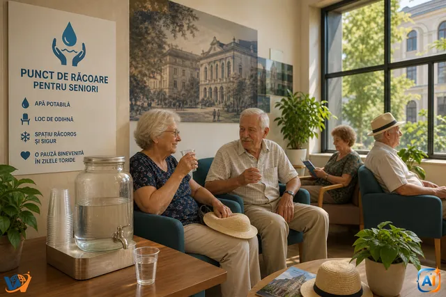 Punct de Răcoare pentru seniori la UMF Cluj