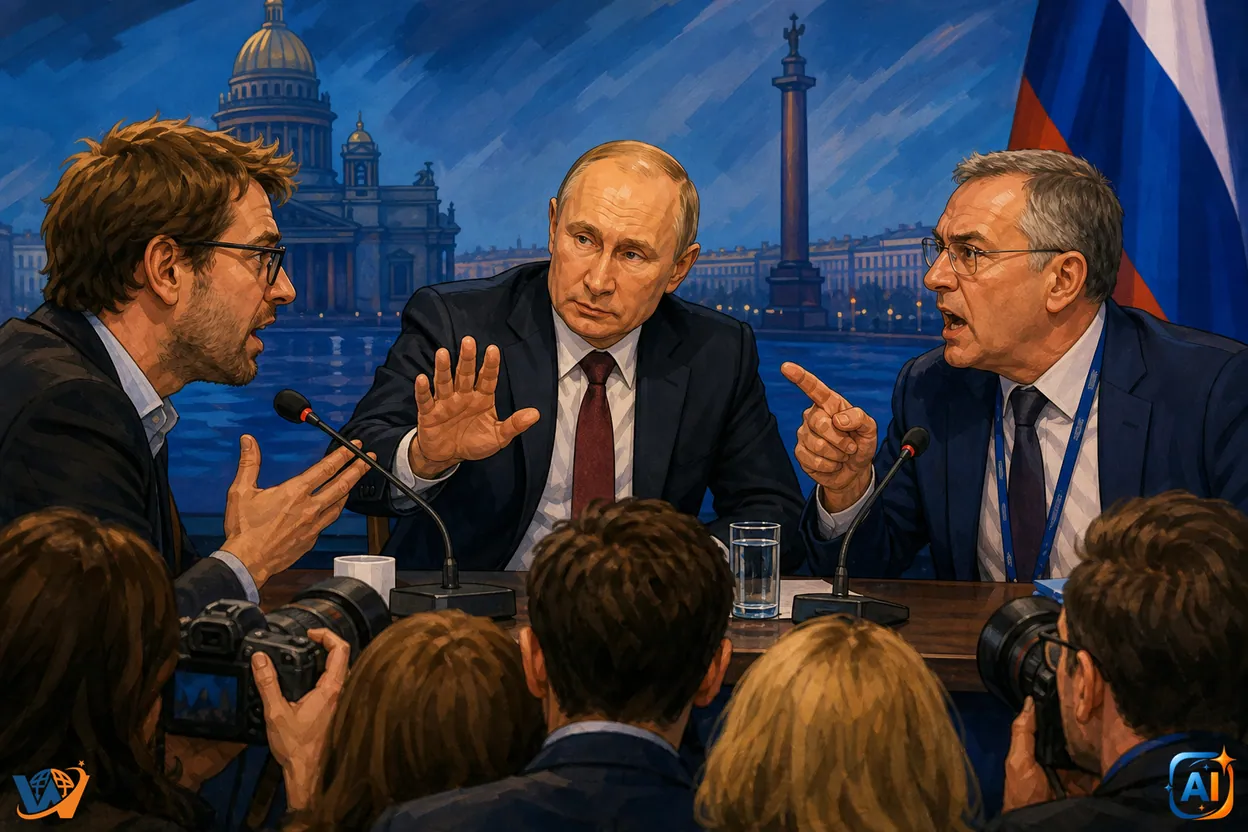 Moment tensionat la Kremlin: Putin, pus în dificultate de un jurnalist german