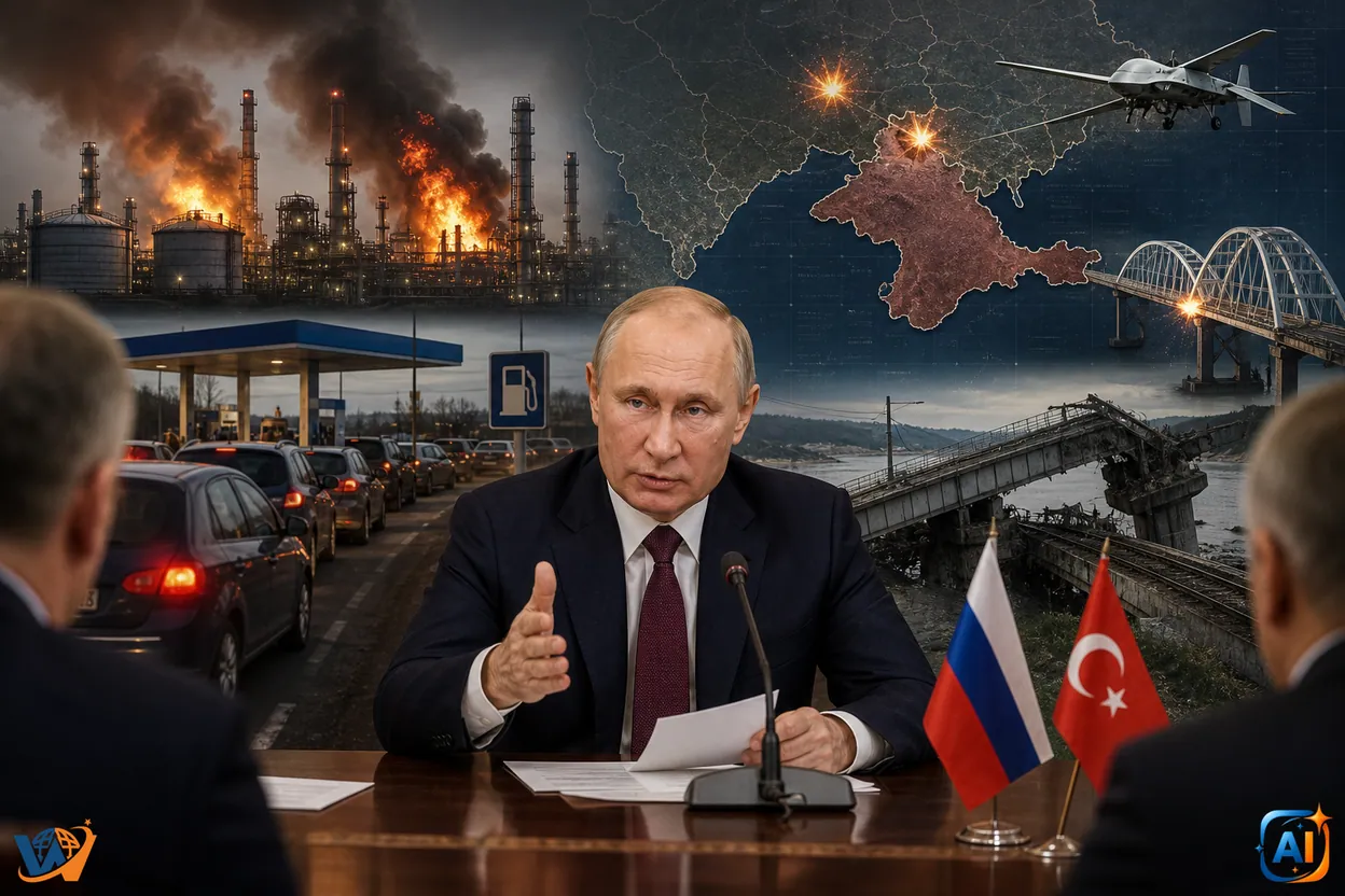 Putin invocă pacea după loviturile Ucrainei