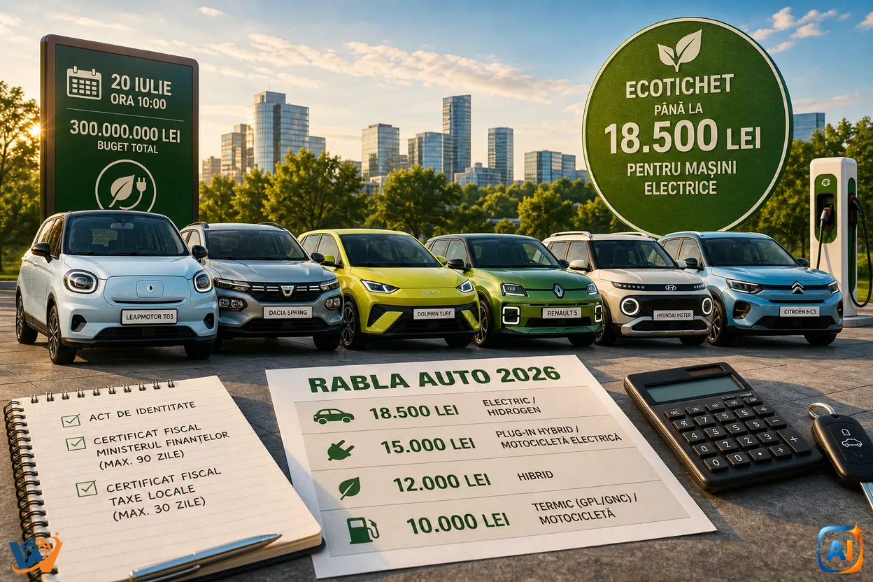 Rabla 2026 începe. Electricele coboară sub 14.000 de euro