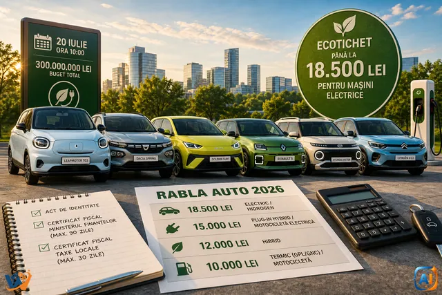 Rabla 2026 începe. Electricele coboară sub 14.000 de euro