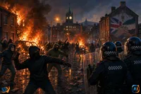 Violențe anti-imigrație zguduie Belfast după un atac cu cuțitul