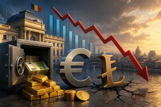 Rezerva României scade: semnal pentru leu