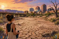 Rio Grande seacă la Albuquerque sub presiunea secetei