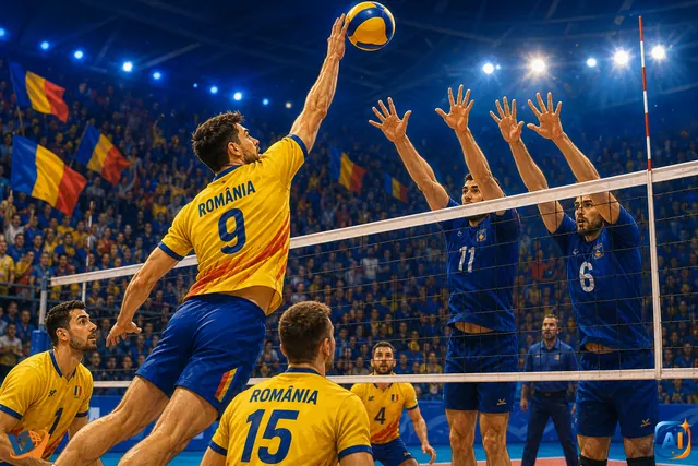 Naționala masculină de volei a România atacă Europa la volei