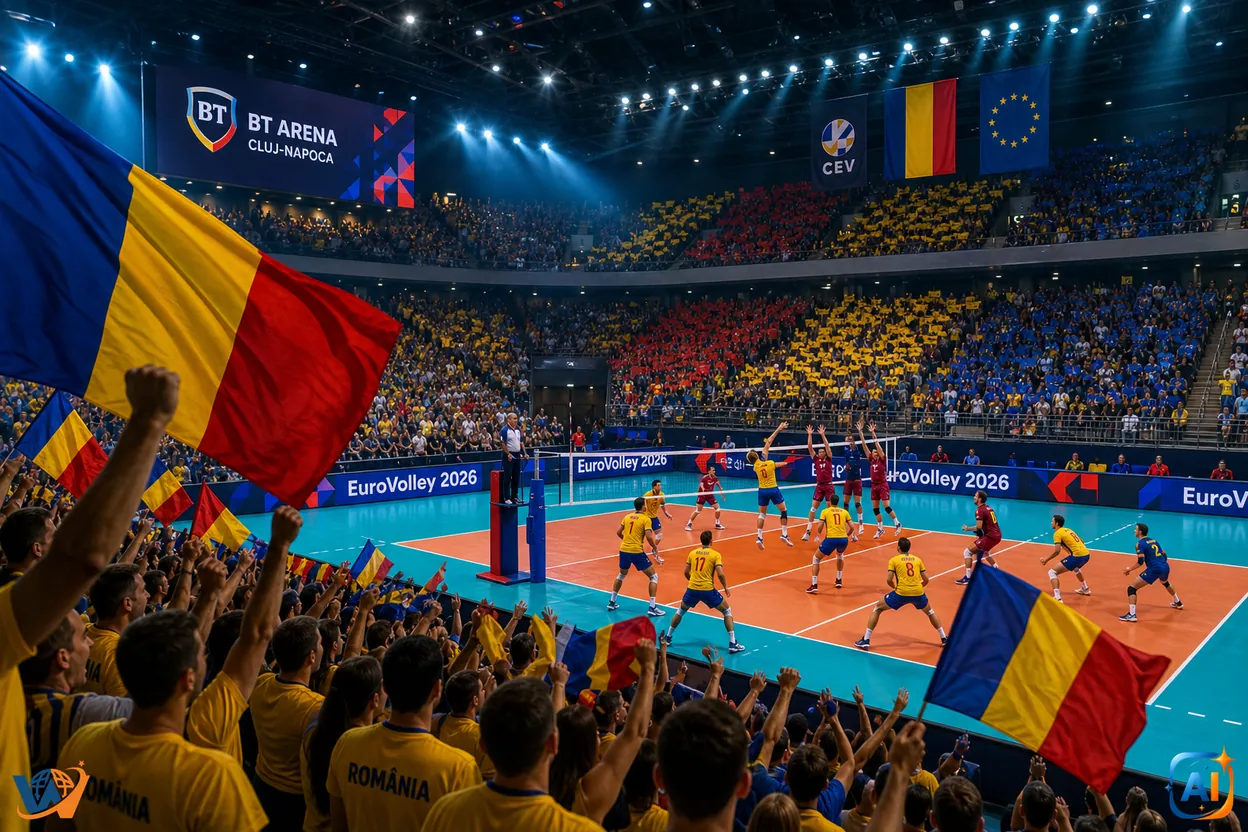 România începe EuroVolley 2026 la Cluj, în BT Arena