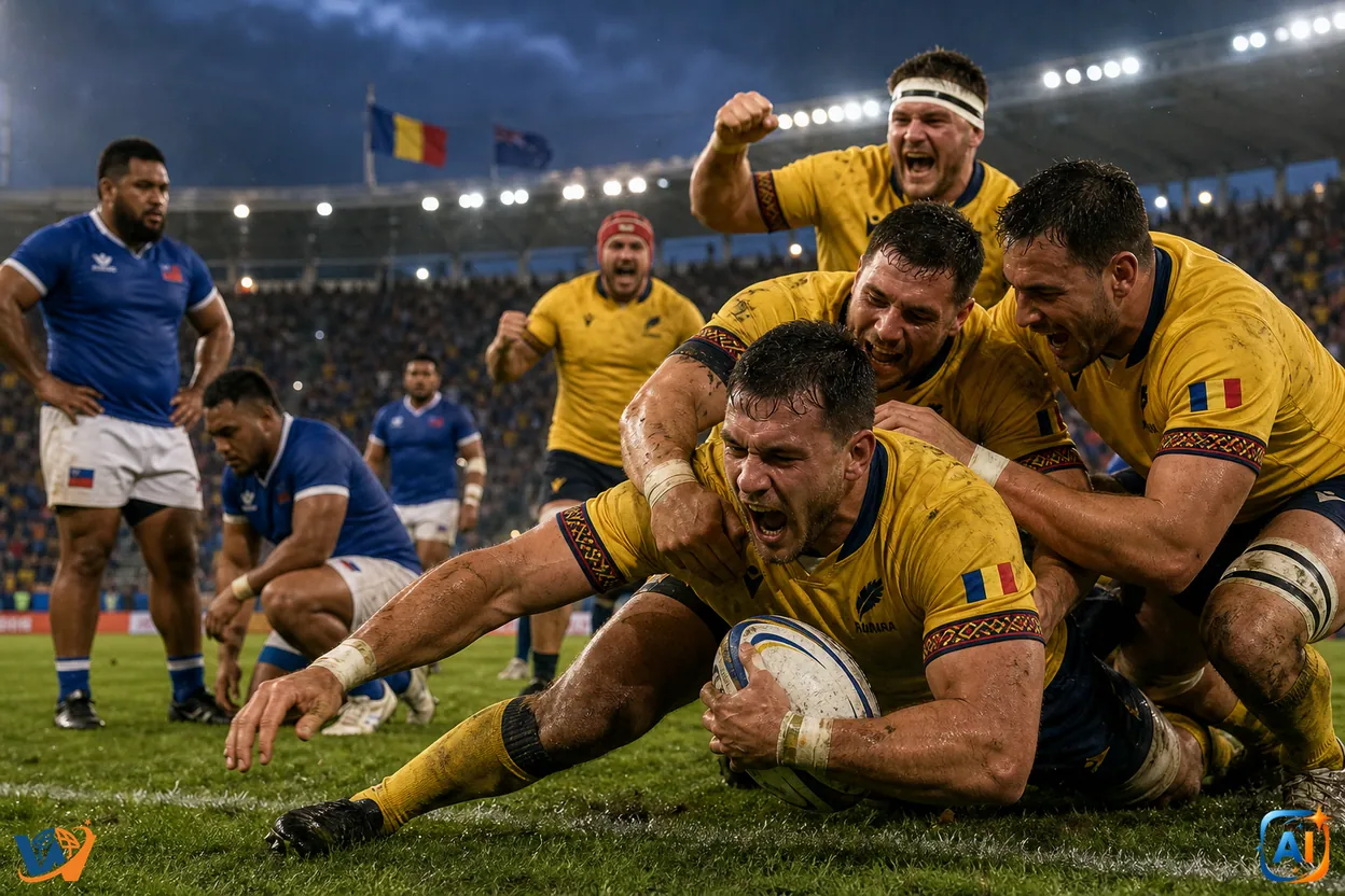 România câștigă dramatic cu Samoa în World Rugby Nations Cup