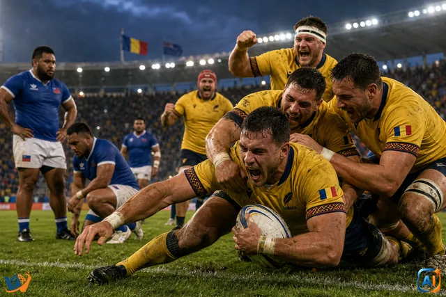 România câștigă dramatic cu Samoa în World Rugby Nations Cup