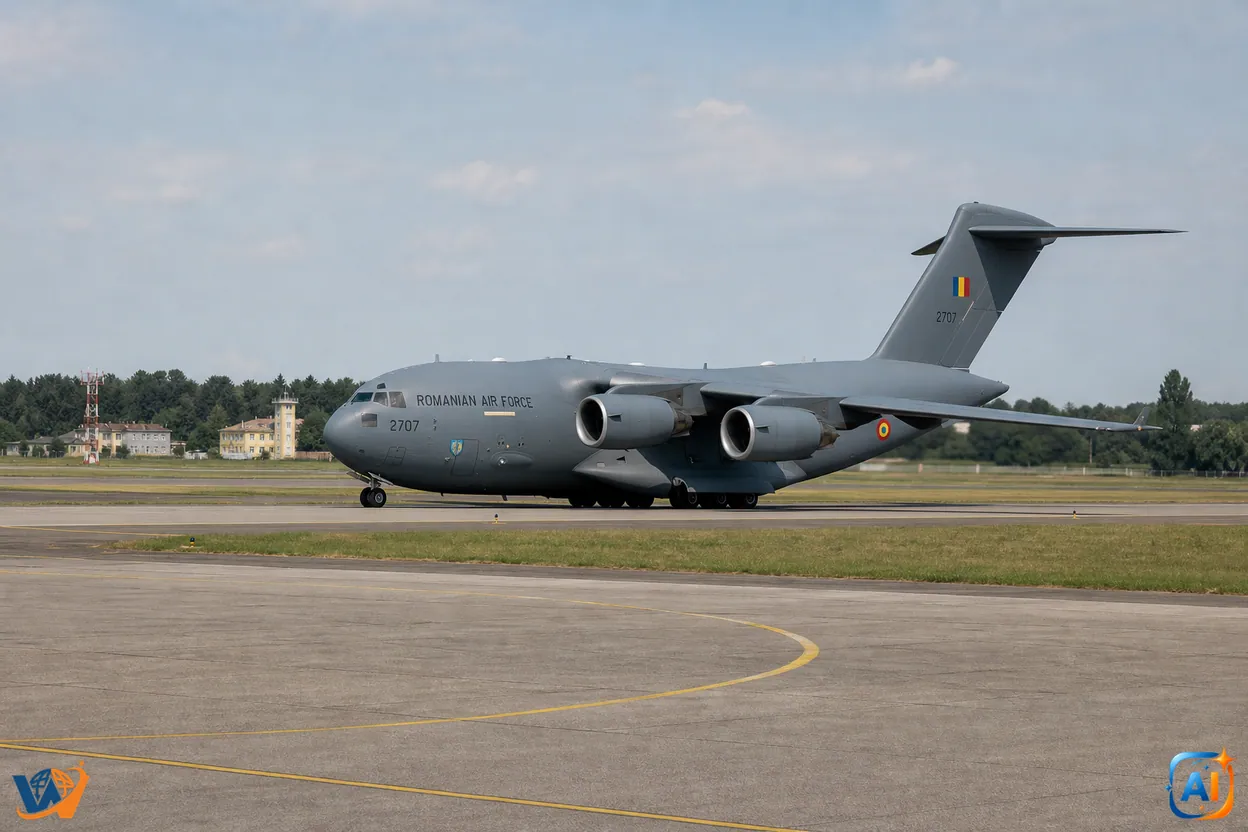 România trimite ajutor umanitar în Venezuela - Un C-17 Globemaster III a decolat de la Otopeni