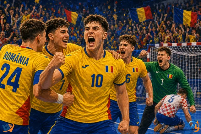 Tricolorii mici ai handbalului au doborât Croația! România merge la Mondial