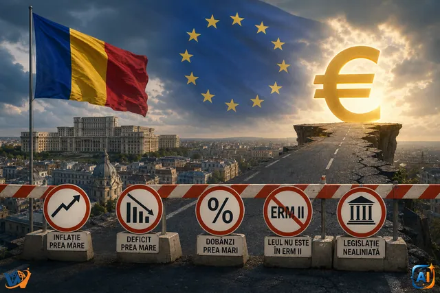România vrea euro, dar criteriile o țin pe loc