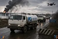 Camioane de combustibil mascate în cisterne de lapte