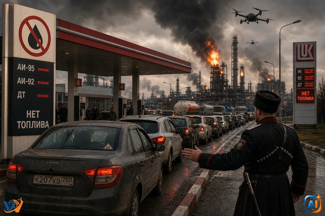 Rusia rămâne fără benzină după atacurile Ucrainei