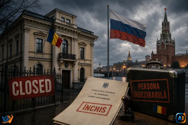 Rusia închide Consulatul României la Sankt Petersburg