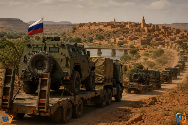 Rusia își întărește prezența militară în Mali. Convoi cu vehicule blindate, surprins în drum spre Bamako