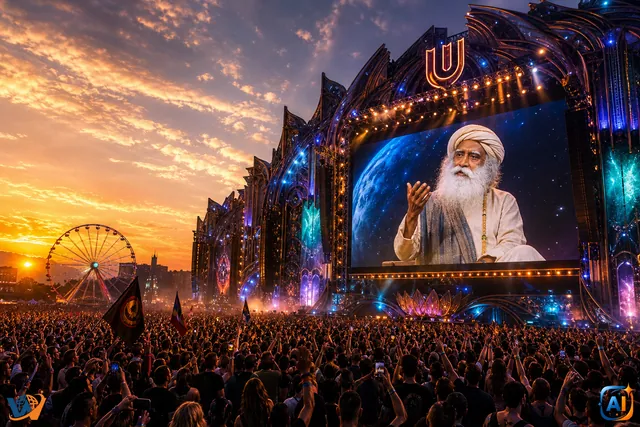 Sadhguru urcă pe scena UNTOLD 2026