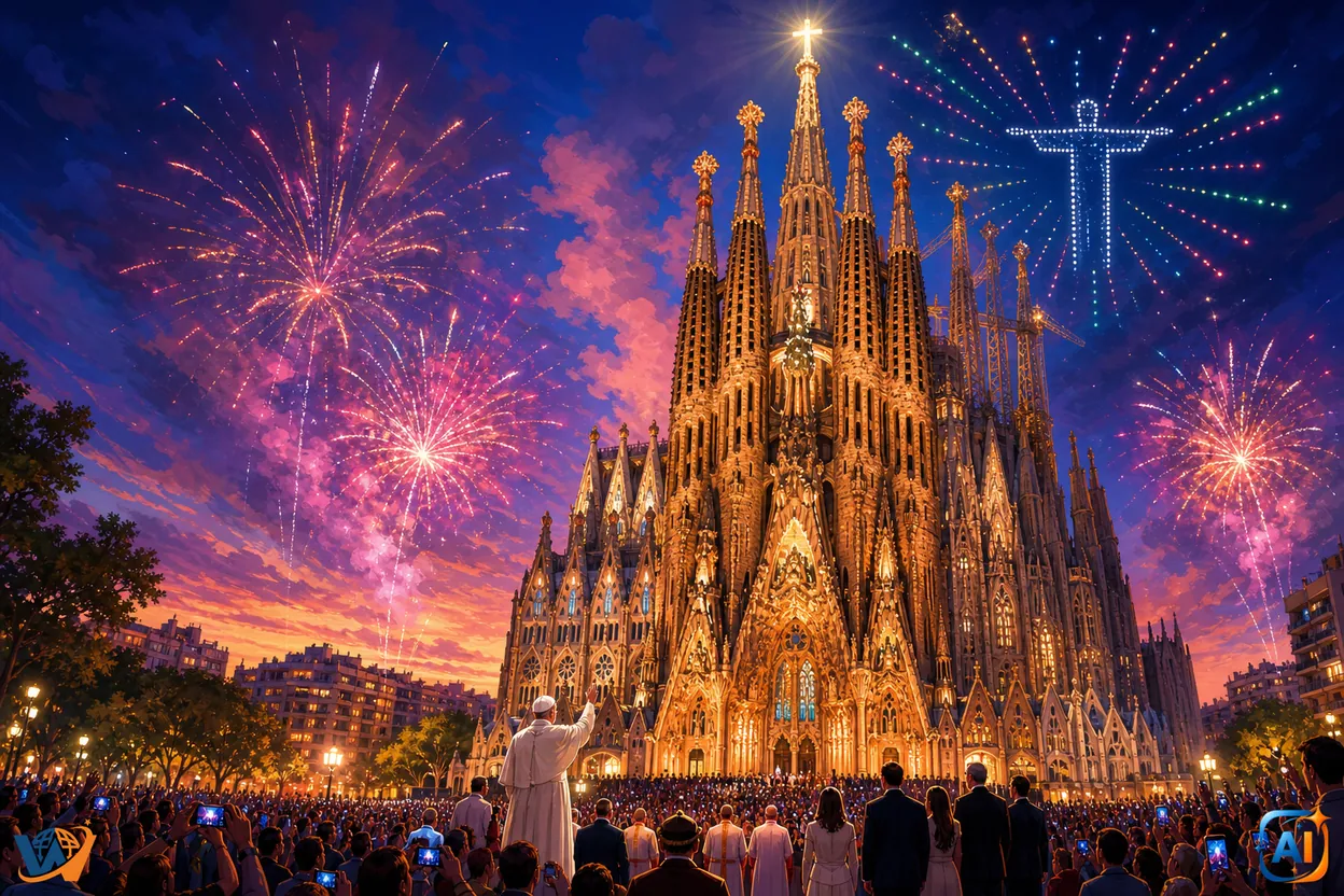 Sagrada Família atinge cerul după 144 de ani