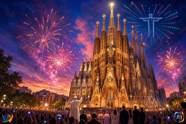 Sagrada Família atinge cerul după 144 de ani