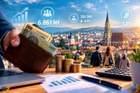 Salariul mediu net în Cluj a ajuns la 6.861 de lei