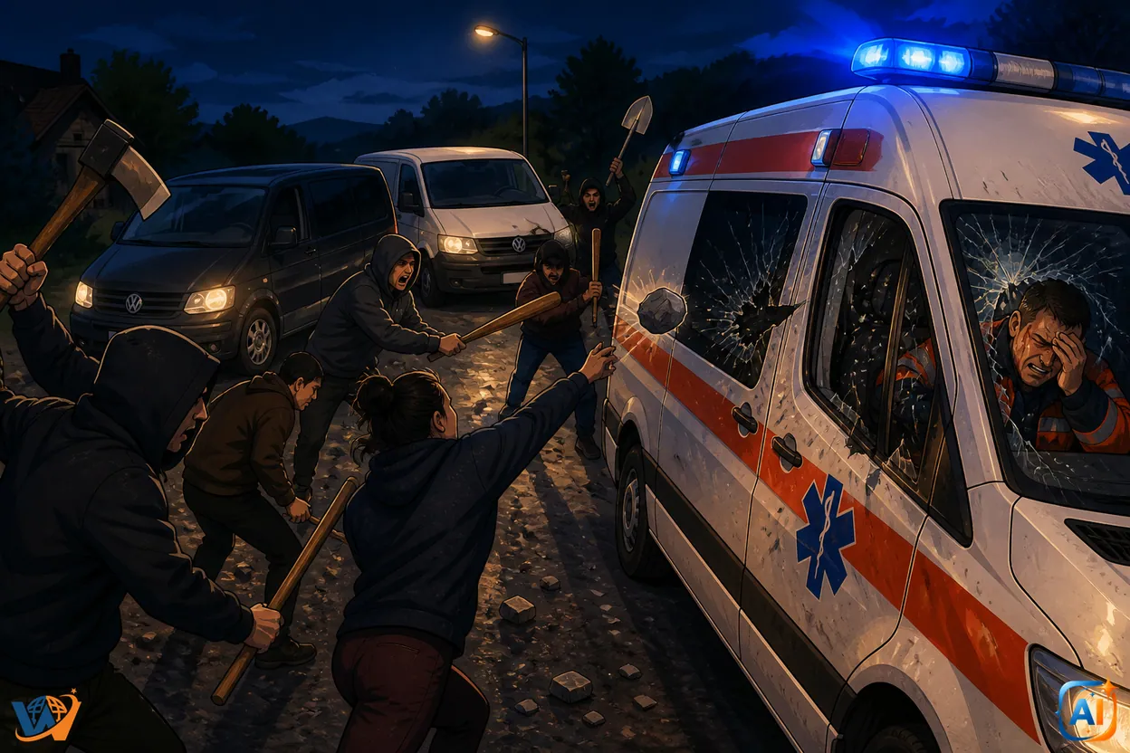 Șapte arestați după atacul asupra ambulanței din Cluj