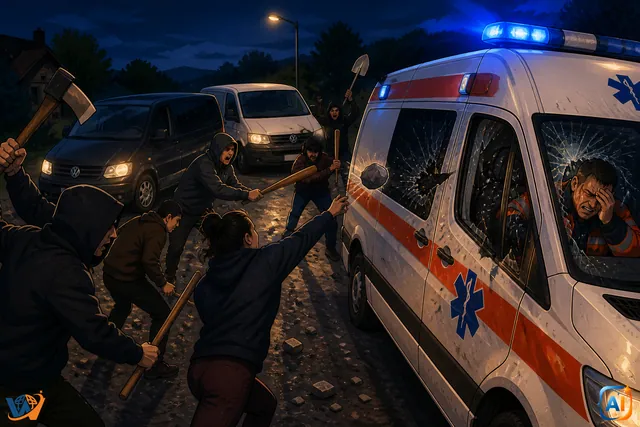 Șapte arestați după atacul asupra ambulanței din Cluj