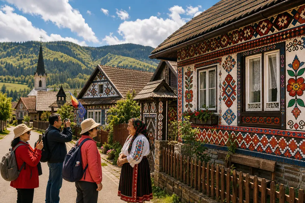 Satul românesc care atrage turiști din China