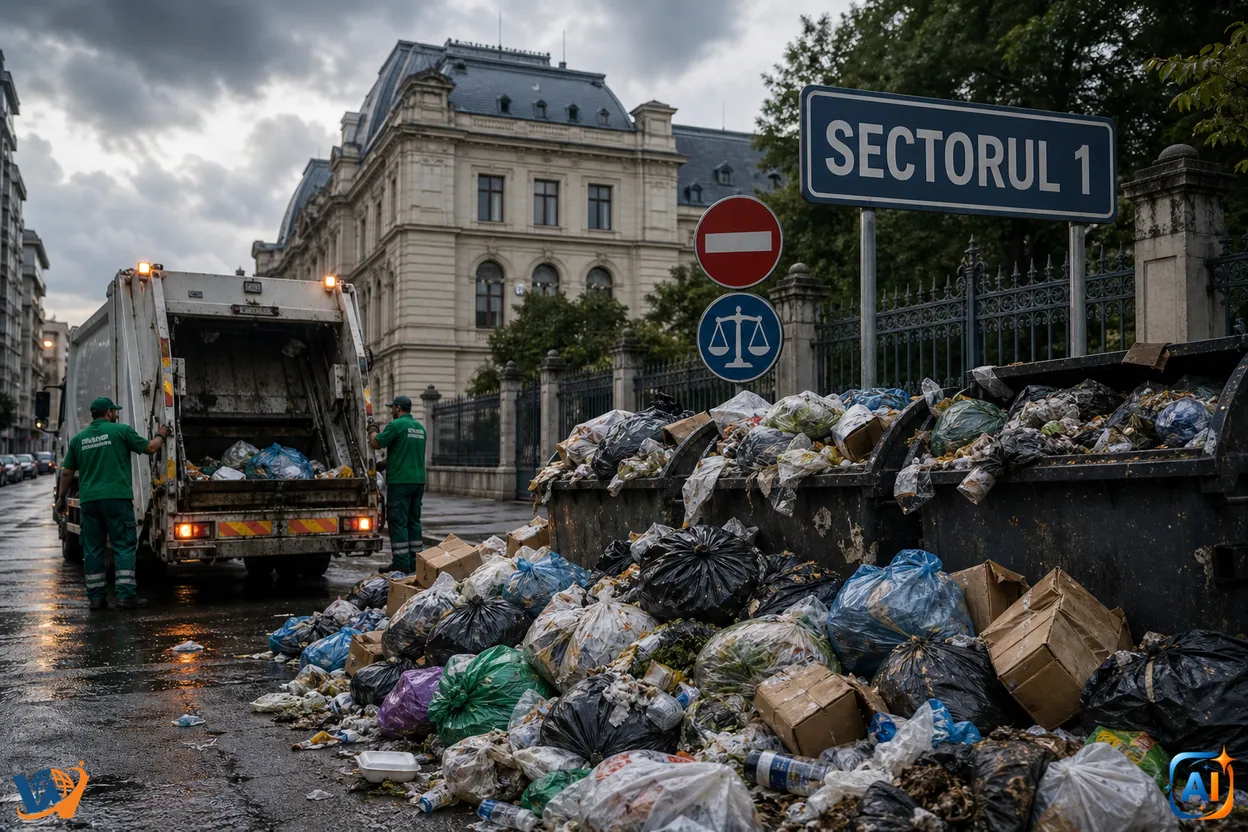 Sectorul 1 București, blocat în scandalul gunoiului