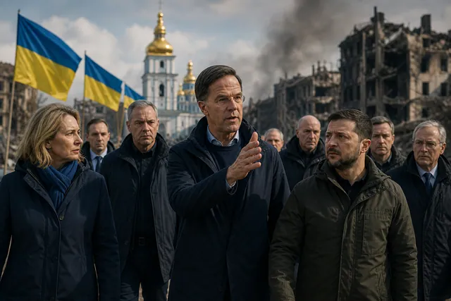 Șeful NATO, mesaj dur din Kiev: „Rusia terorizează populația”. Alianța promite că sprijinul pentru Ucraina continuă