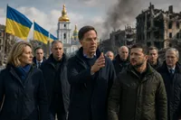 Șeful NATO, mesaj dur din Kiev: „Rusia terorizează populația”. Alianța promite că sprijinul pentru Ucraina continuă