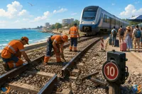 Șină ruptă pe ruta spre litoral: trenuri întârziate