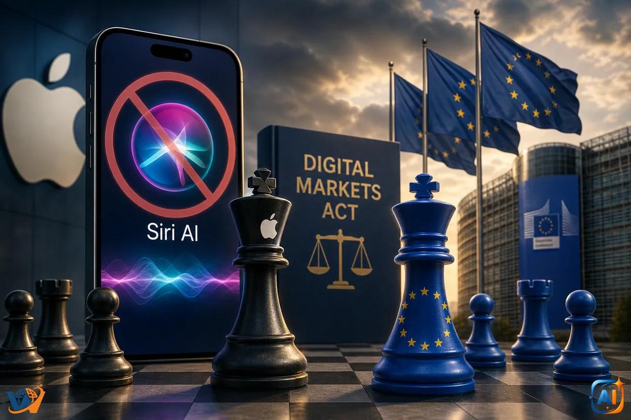 Siri AI întârzie în Europa: duel Apple-UE