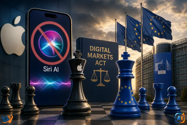 Siri AI întârzie în Europa: duel Apple-UE
