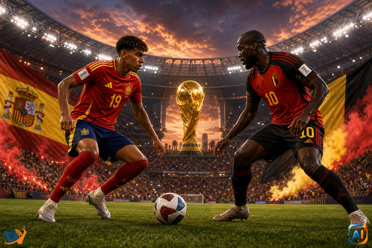 Spania – Belgia, duelul zilei la Mondial
