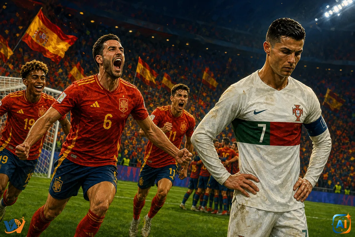 Spania trimite Portugalia acasă de la Mondial