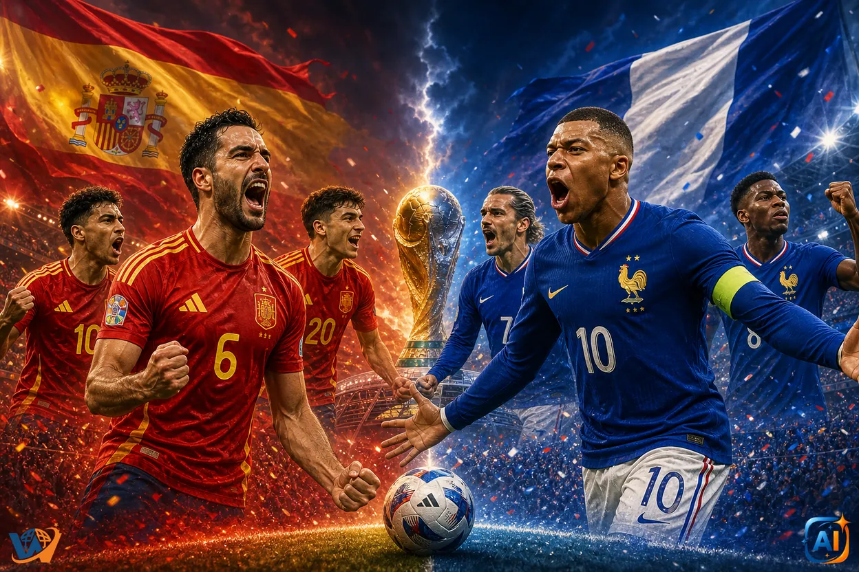 Spania și Franța, primele semifinaliste ale Mondialului