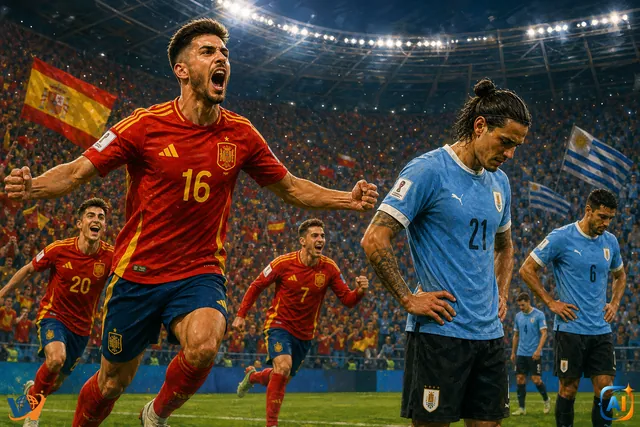 Spania are test de foc cu Uruguay