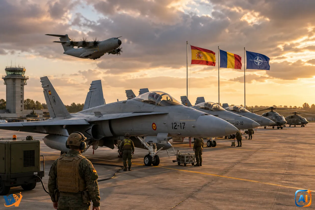 Spania trimite șapte F-18 și 200 de militari în România