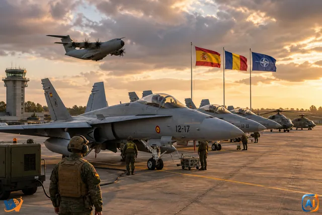 Spania trimite șapte F-18 și 200 de militari în România