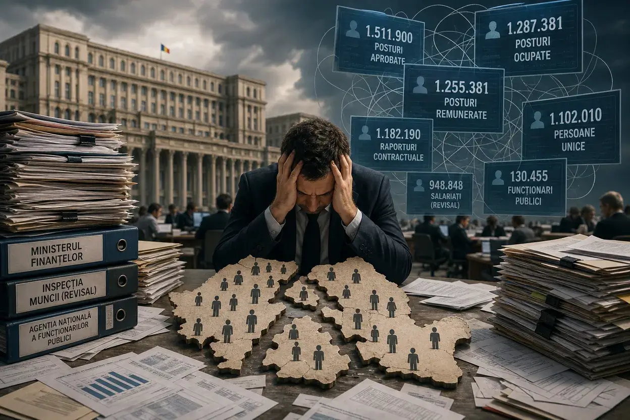 Statul român nu știe exact câți angajați plătește